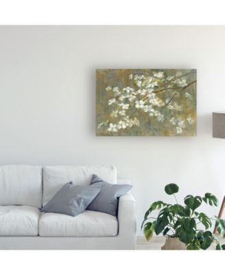 Danhui Nai Dogwood in Spring Crop Canvas Art - 27" x 33.5"