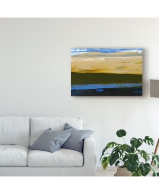 Trademark Global Sharon Gordon Deconstructed View in Blue II Canvas Art - 20" x 25"