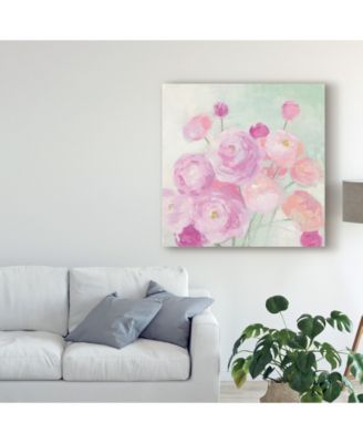 Julia Purinton Soft Ranunculus Canvas Art - 15" x 20"