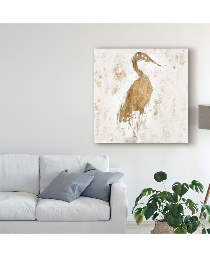 Trademark Global Jennifer Goldberger Gilded Heron I Canvas Art - 27