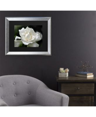 Kurt Shaffer Lovely Gardenia Matted Framed Art - 27" x 33"