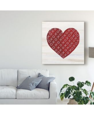 Kathleen Parr Mckenna Rustic Valentine Heart IV Canvas Art - 15" x 20"