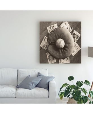Judy B. Messer Baseball Nostalgia III Canvas Art - 15" x 20"