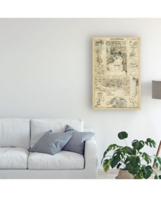 Trademark Global Unknown Map of the Coast of England I Canvas Art - 20" x 25"