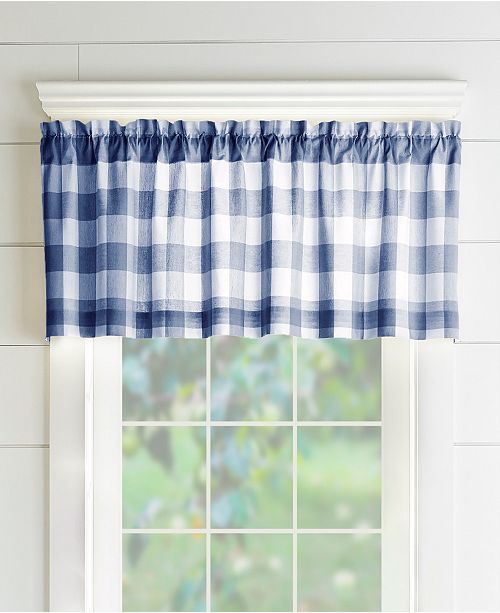 Elrene Farmhouse Living Buffalo Check 60 X15 Window Valance
