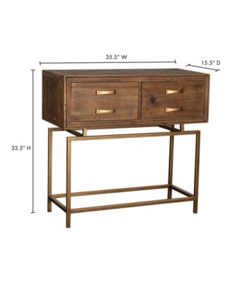 small sofa table with drawers