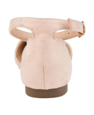 Women's Lana Scalloped Edge Ankle Strap Flats