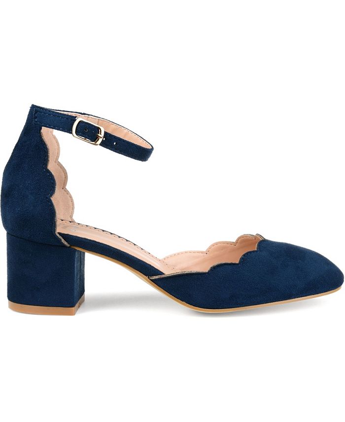Journee Collection Women's Edna Ankle Strap Heels Macy's