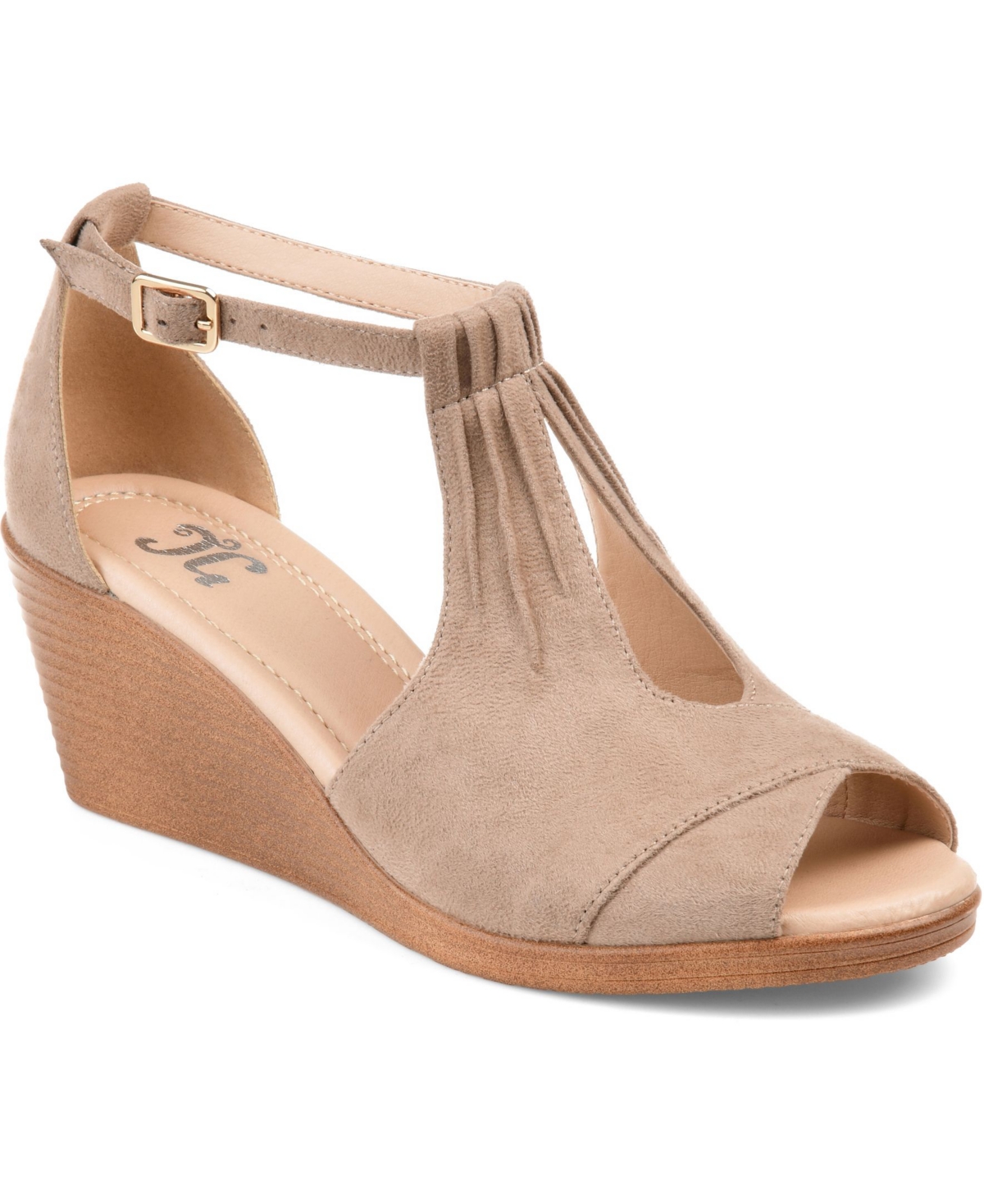 Journee Collection Women's Kedzie Wedge Sandals