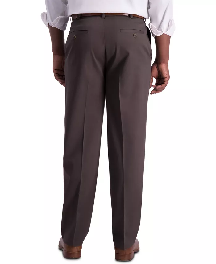 Men's Iron Free Premium Khaki Classic-Fit Pleated Pant - thumbnail 2