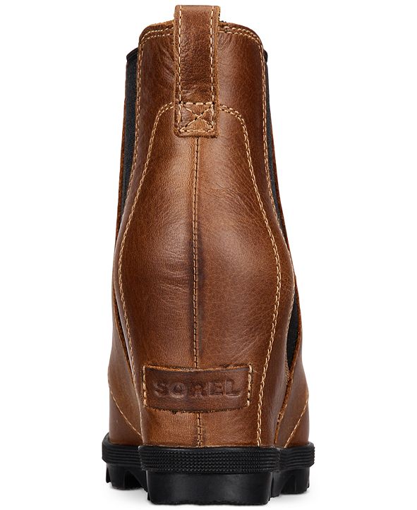 joan of arctic waterproof leather wedge ii chelsea boot