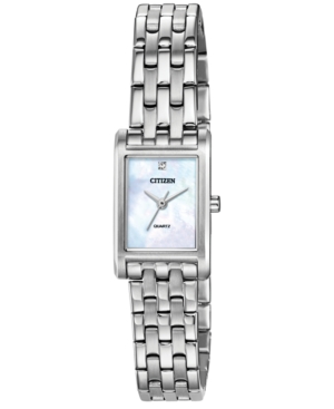 image of Citizen Women-s Quartz Stainless Steel Bracelet Watch 18x22mm