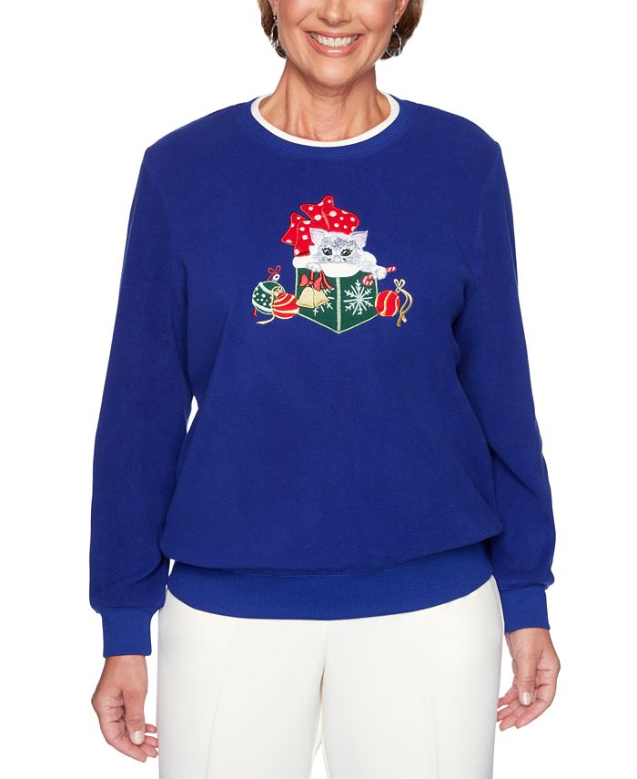 Alfred dunner christmas clearance sweatshirts
