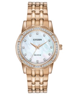 Citizen - Women's Silhouette Rose Gold-Tone Stainless Steel Bracelet Watch 31mm