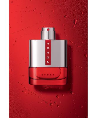 prada red and silver cologne