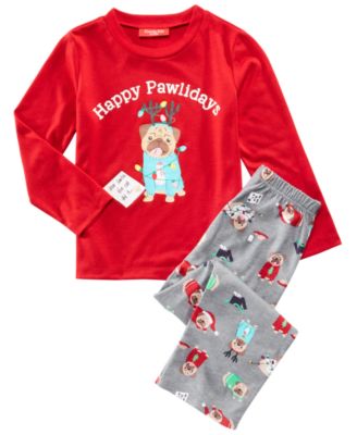 Family Pajamas - Toddler, Little & Big Boys & Girls 2-Pc. Graphic-Print Pajamas Set