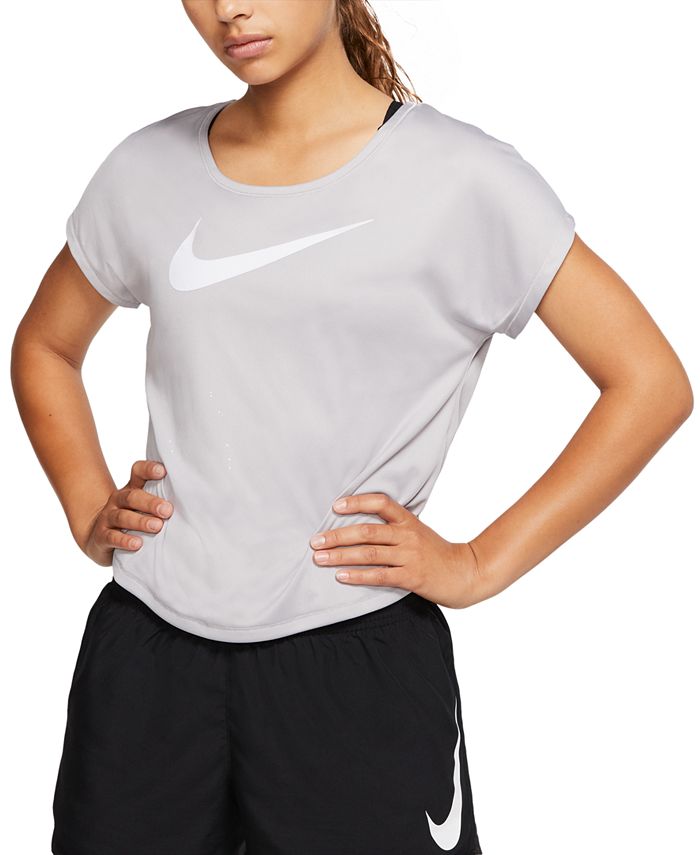 Nike Women's Dri-FIT Logo Running Top - Macy's