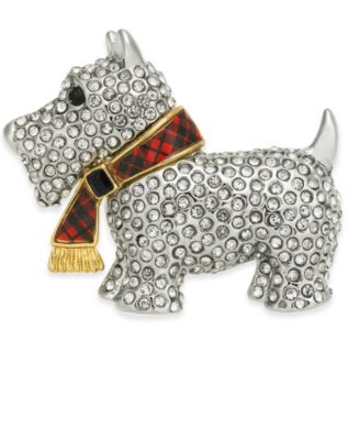 Charter Club - Two-Tone Pav&eacute; Scotty Pin,