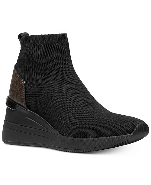 Michael Kors Skyler Wedge Sneakers & Reviews - Boots - Shoes - Macy&#39;s