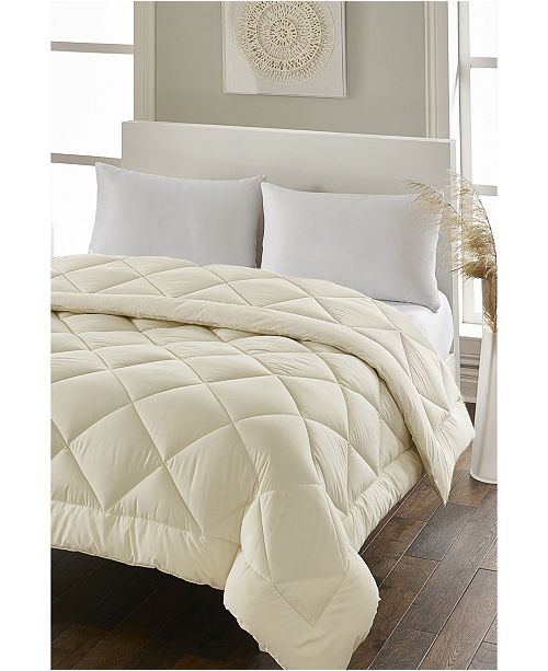 Royal Luxe White Goose Feather Down 240 Thread Count Twin Comforter Reviews Comforters Bed Bath Macy S