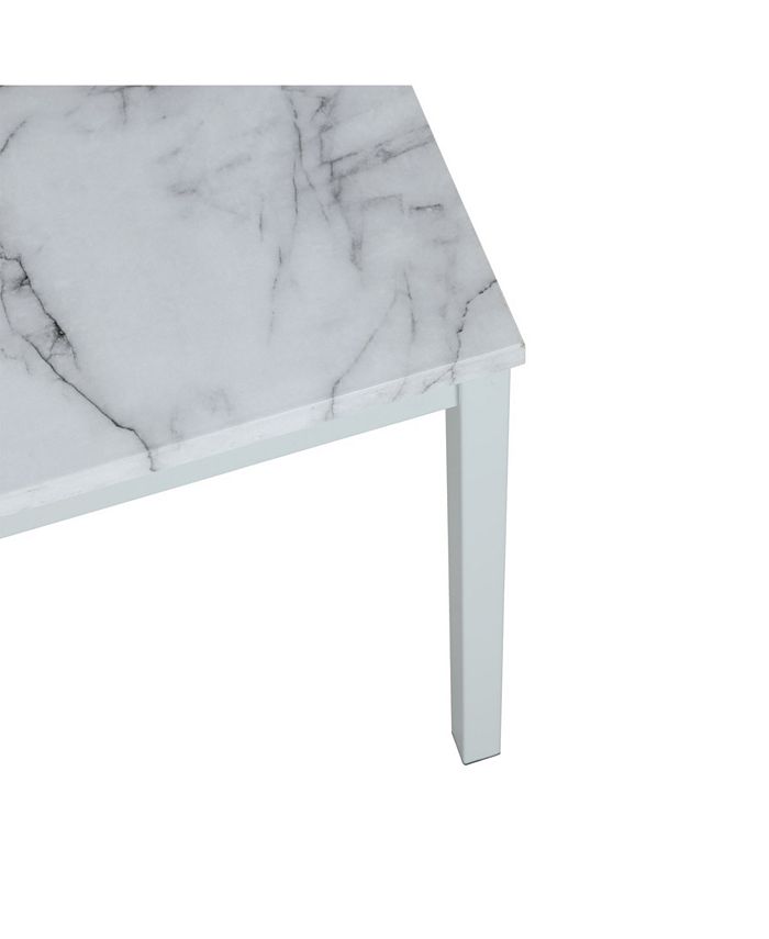 CosmoLiving Cosmo living Greta 60" Faux Marble Top Dining Table Macy's