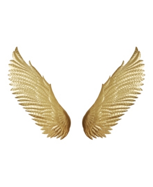 MOE'S HOME COLLECTION WINGS WALL DECOR GOLD TONE, 54" L X 26" W X 2" H