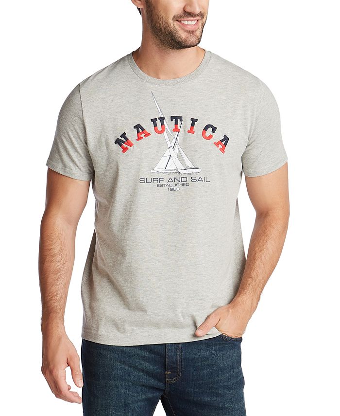 Nautica Men's Sun Surf Sail Graphic T-Shirt & Reviews - T-Shirts - Men ...