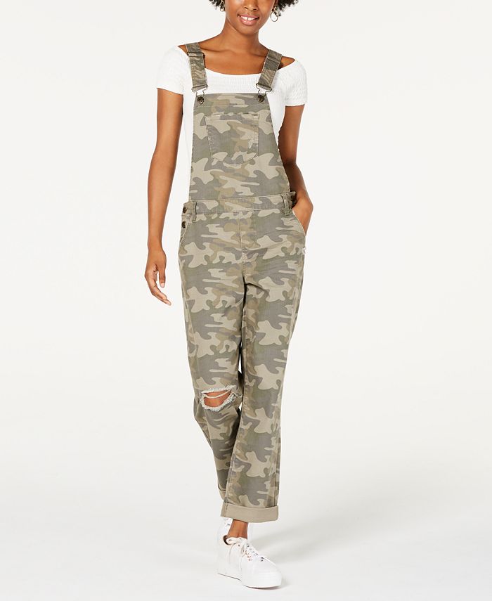 Vanilla Star Ripped Camouflage Overalls - Macy's