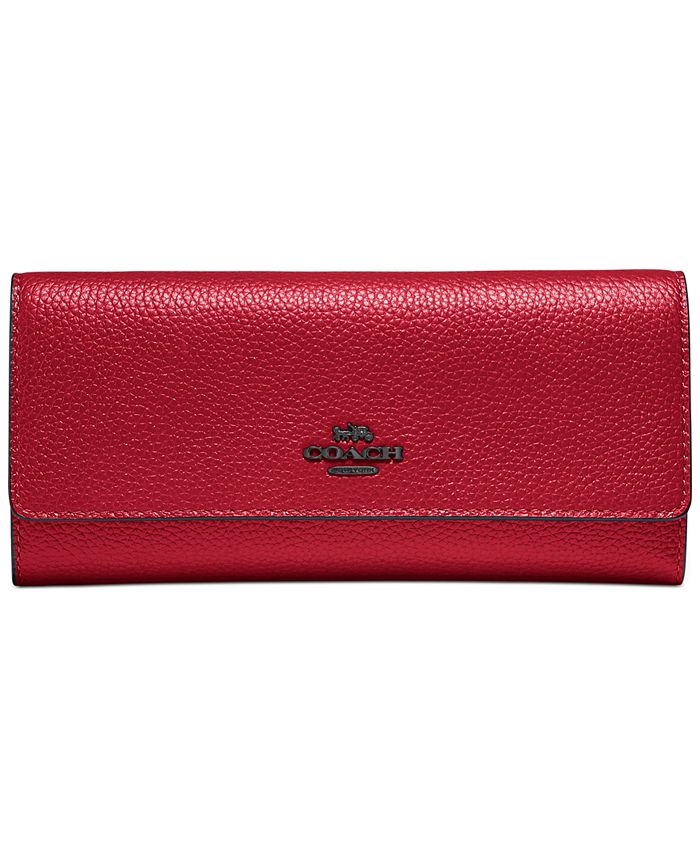 Coach soft shop trifold wallet
