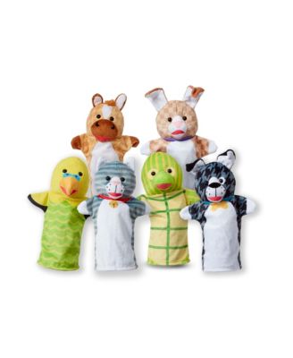 Melissa and Doug - Pet Buddies Hand Puppets 6 Pc
