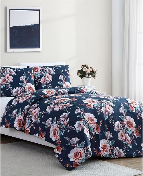 Vcny Home Shelley Floral 2 Pc Twin Xl Duvet Cover Set Reviews