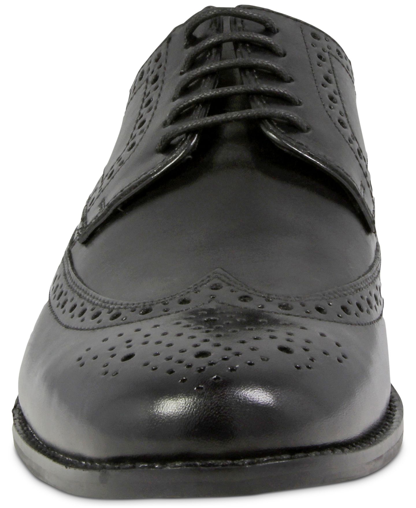 Мужские туфли Nunn Bush Nelson Wingtip Oxfords, цвет: Чёрный — фото 6