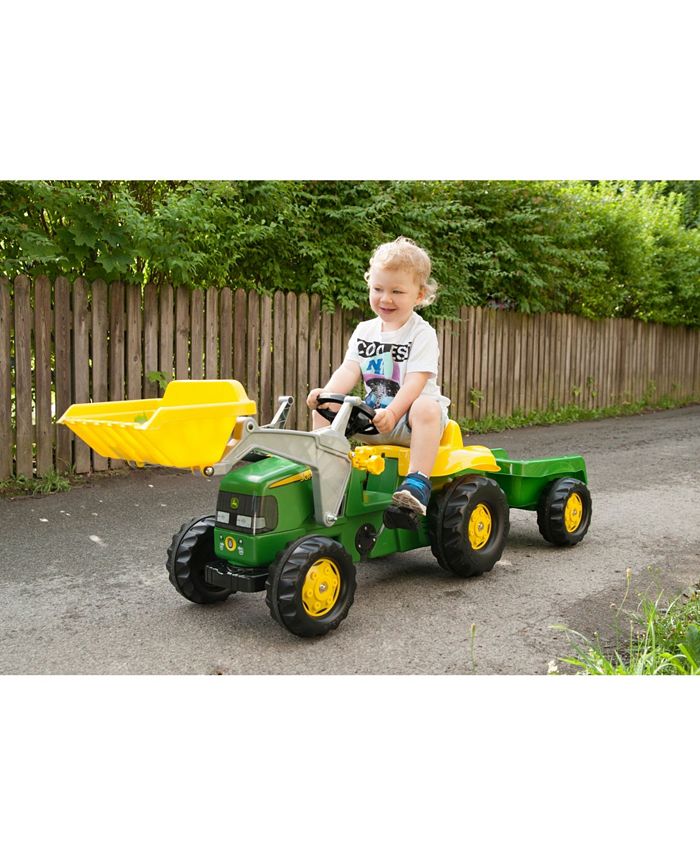 Rolly Toys John Deere Kid Pedal Tractor with Front Loader and Removable ...