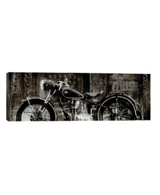 Vintage Motorcycle by Dylan Matthews Wrapped Canvas Print - 12 x 36