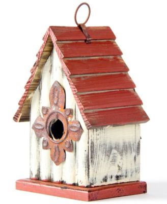 Distressed Solid Wood Birdhouse