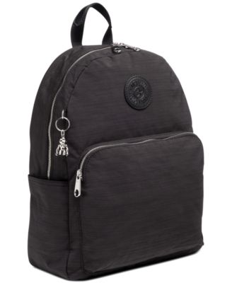 kipling black and white backpack