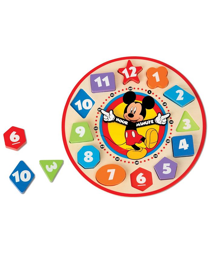 Melissa and Doug Mickey Mouse Wooden Shape Sorting Clock Macy's