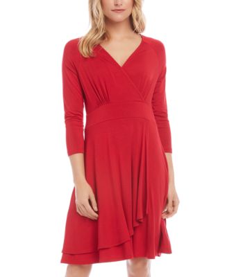 Karen kane cascade wrap dress best sale