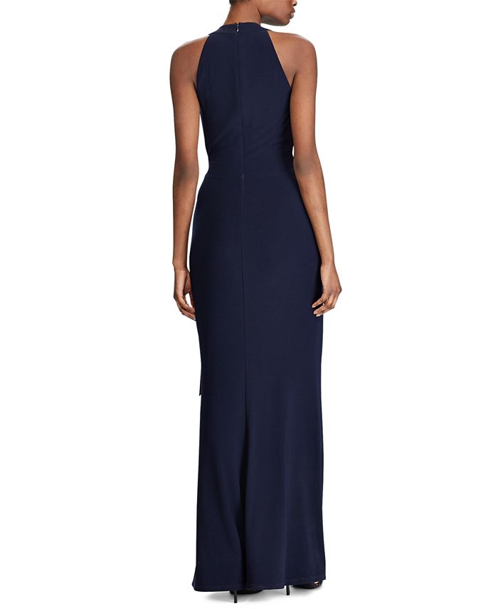 Lauren Ralph Lauren Crepe Surplice Evening Gown & Reviews - Dresses ...