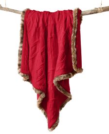 Red Faux Fur Blankets Throw Blankets Macy S