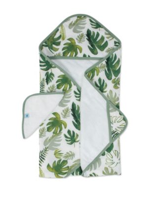 Little Unicorn - Tropical Leaf Cotton Hooded Towel Wash Cloth Set