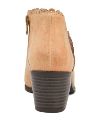 Women's Tessa Scalloped Block Heel Booties