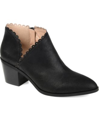 Women's Tessa Scalloped Block Heel Booties