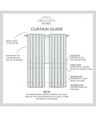 Hexa Geometric Print Hidden Tab Top Curtain Panel Pair, 54" X 96"