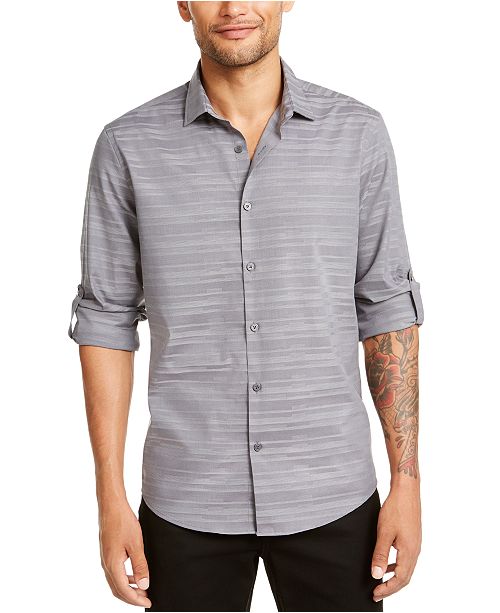 Alfani Men S Linear Dobby Shirt Created For Macy S Reviews