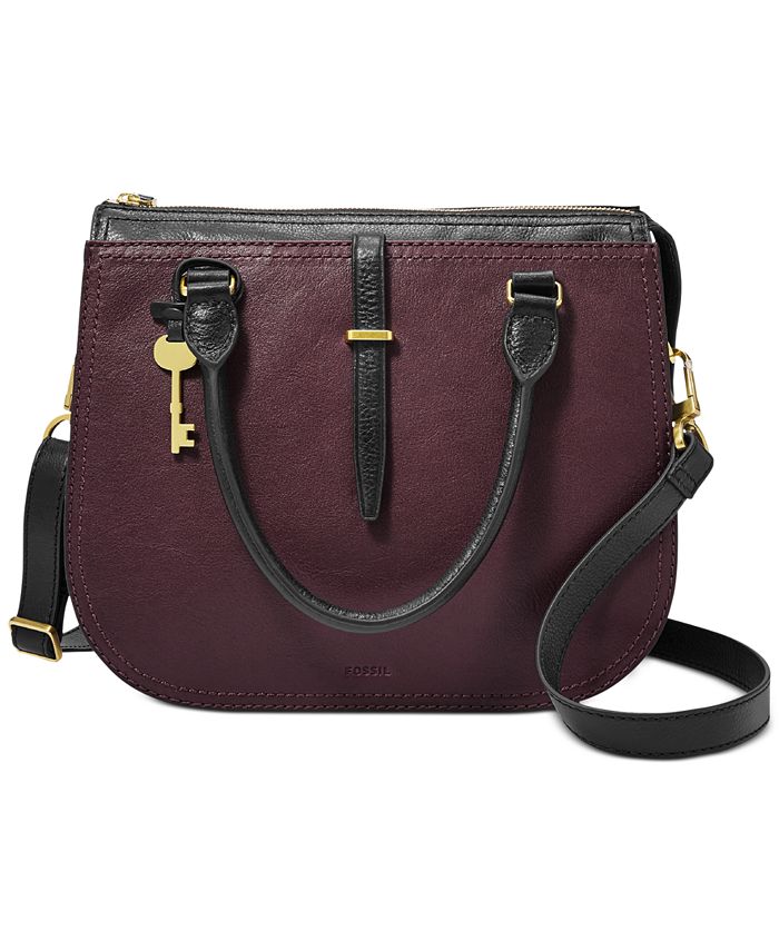 Fossil Ryder Leather Satchel - Macy's