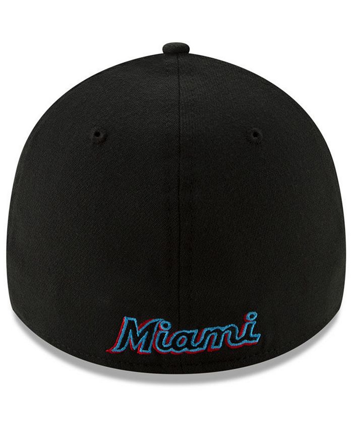 New Era Miami Marlins Team Classic 39THIRTY Stretch Fitted Cap ...