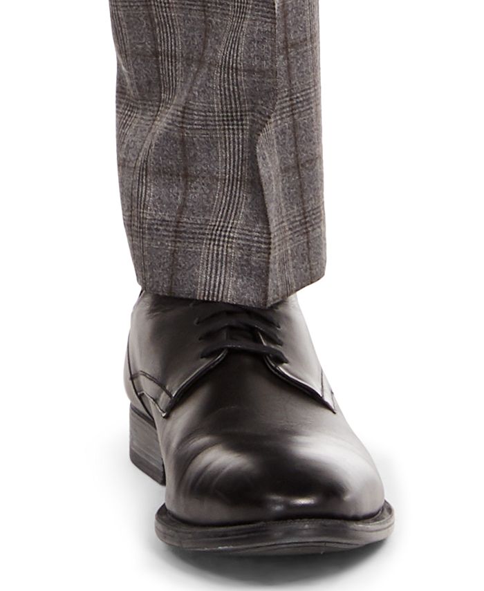 Bar III Men's Slim-Fit Gray/Brown Plaid Suit Separate Pants, Created ...
