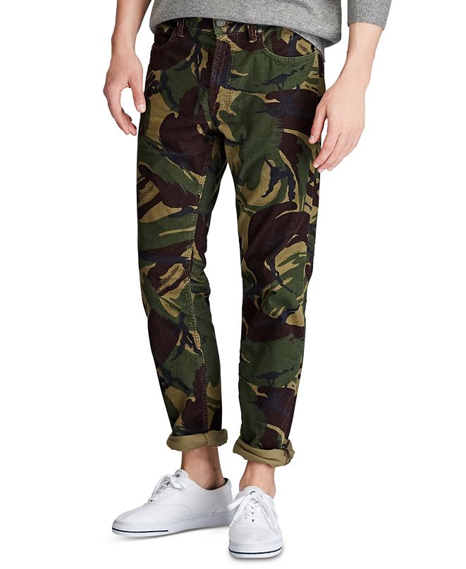 Polo Ralph Lauren Men's Camo Stretch Cord Five-Pocket Pants & Reviews ...