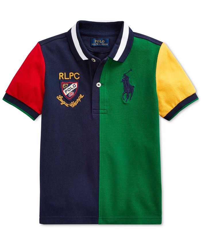 Polo Ralph Lauren Toddler Boys Color-Blocked Cotton Mesh Polo Shirt &  Reviews - Shirts & Tops - Kids - Macy's